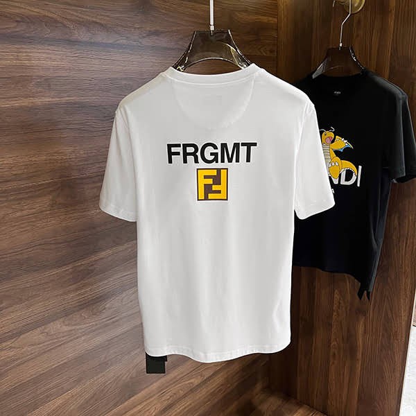 フェンディ x FRGMT x POKEMON ポケモンTシャツ 偽物 2色 FS9626A